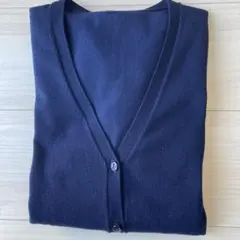 ネイビー 長袖 カーディガン