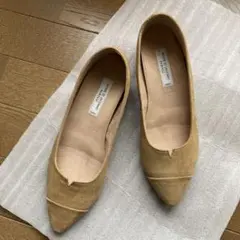 値下げ　モードエジャコモ　MANU スエードパンプス