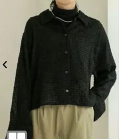 coen❤︎フェザージャカードクロップドシャツ⭐︎美品！