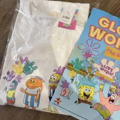 plaza スポンジボブ　グローブワールド　オンライン限定　tシャツ　ホワイトのサムネイル