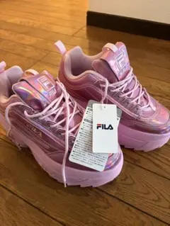 FILA 厚底スニーカー ピンク 24.5cmのサムネイル