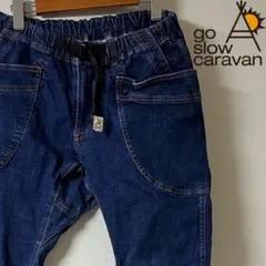 go slow caravan/ストレッチネップデニム 脇ポケイージーパンツ/3のサムネイル