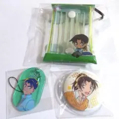 服部平次　遠山和葉　名探偵コナン　グッズまとめ売り　キーホルダー　缶バッジ