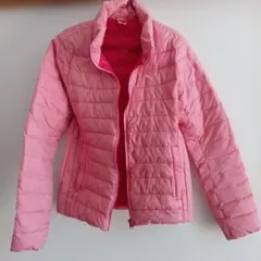 PUMA ピンク ダウンジャケット Lサイズ PUMA - PUMA プーマ ナイロン フード ダウン ジャケット sizeL/ピンク