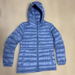 UNIQLO フード付きダウンジャケット Sサイズ ライトブルー