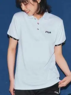 【新品タグ付】大きいサイズ ＬＬ　メッシュポロシャツ吸汗速乾・UVカットFILA