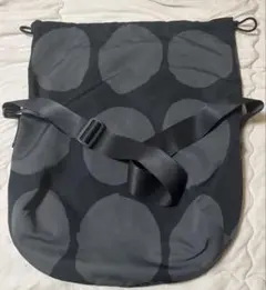 匿名配送　UNIQLO×marimekko ドローストリングバッグ 黒 グレー