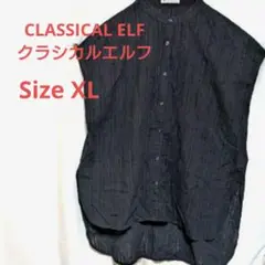 CLASSICALELFクラシカルエルフ ストライプ チュニック シアーシャツ