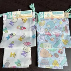 すみっこぐらし 巾着 体操服入れ ４枚セット