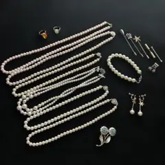 パール調アクセサリー まとめ売り ネックレス等のサムネイル