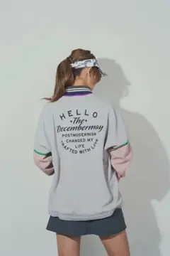 Decembermay ロングポロシャツ ユニセックス2 Unisex2