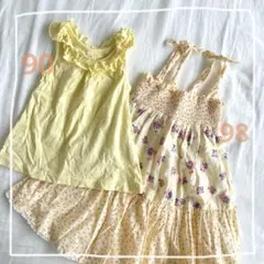 h&m 花柄ワンピース　夏服　女の子