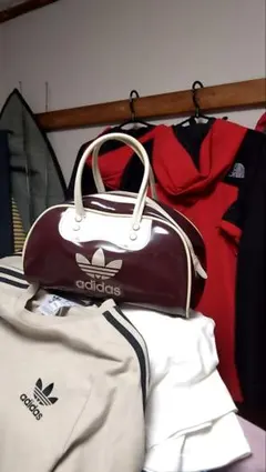 80S オールド　アディダス　オリジナルス　ビンテージ　バッグ 80s old adidas enamel hand bag