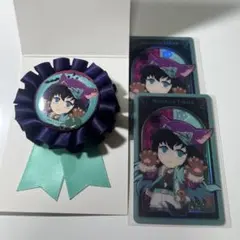 鬼滅の刃 時透無一郎 コサージュ風バッジ カード