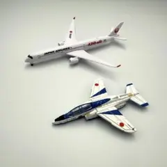 JAL A350-1000 ＆ ブルーインパルス 模型2機セット（エフトイズ等）のサムネイル