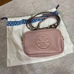Tory Burch ピンク レザー ショルダーバッグ