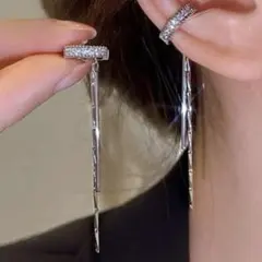 【大好評】イヤーカフ　シルバー　6.3cm メンズ　レディース　当日発送