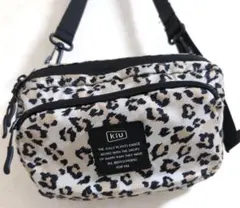 【Kiu】ヒョウ柄 撥水ナイロンショルダー　【ロコネイル】ハンドタオル３点セット