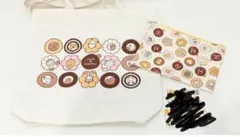 ミスド　キャラクター ポーチ&トートバッグセット