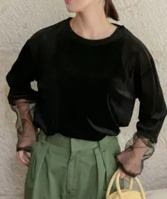 新品 【THE CRAFT CREW PRODUCTS】シアーベロアトップス