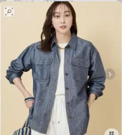 美品　アルページュストーリー　デニムシャツ セットアップ　ワンピース　2 美品 アルページュストーリー デニムシャツ セットアップ ワンピース 2