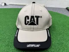 CATERPILLAR ベージュ ブラック キャップ