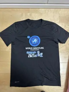 Nike ブラック Tシャツ M 2023年ベオグラード世界レスリング選手権