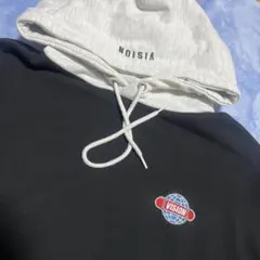 VISION STREET WEAR フーディパーカー ブラック/グレー