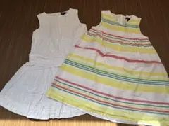 babyGap ノースリーブワンピース 100cm 2点セット コットン