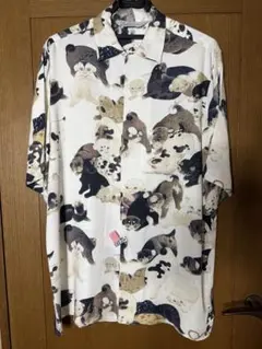 【完売品】NIPOALOHA 百犬図 ニポアロハ アロハシャツ