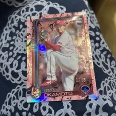 岡本駿【15枚限定】【桜パラレル】topps chrome npb 2025