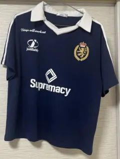 Linoluce 襟付き サッカーシャツ ネイビー
