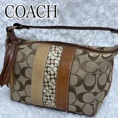 COACH Y2K Signature Suede Shoulder Bag