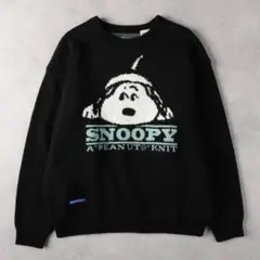 シークエンズ　スヌーピー　ニット　オーバーサイズ　M