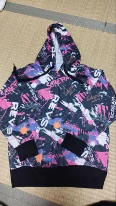 多色グラフィックパーカー 140cm