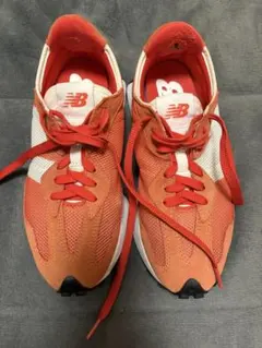 New Balance 327 スニーカー 24.5cm オレンジ