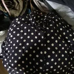 earth music & ecology ネイビー・ドット 半袖シャツ