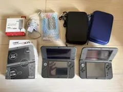 【高騰中】newニンテンドー3DS LL ブラック２台　充電器他多数おまけ付き