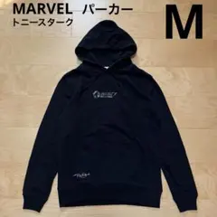 MARVELマーベル　トニースターク　パーカー　長袖　フード　黒ブラック　M新品