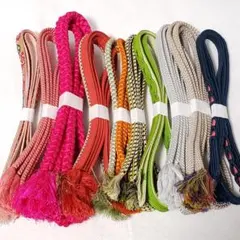 (1669)【在庫処分！】帯締め 10点 まとめ売り 帯紐 着物 小物