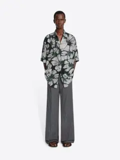 I*y様 dries van noten 25ss墨流しシルクシャツ Sサイズ - メルカリ