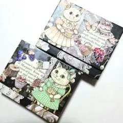 おすそ分け蛇腹ファイル　コラージュファイル　ファイルのみ　★ねこ★