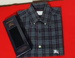 バーバリー 半袖チェックシャツ ビジネスソックス 靴下