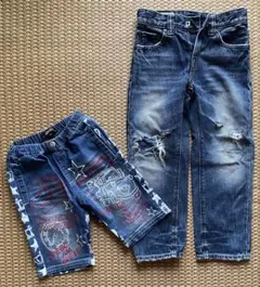 デニムパンツ 2枚セット110㎝