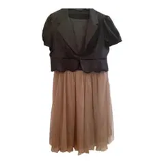 フォーマル　レース　チュールスカートワンピース　大きいサイズ