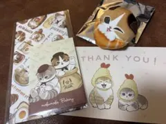 モフサンド ノベルティー おかおぬいぐるみバッチ ポチ袋ポストカード ベーカリー