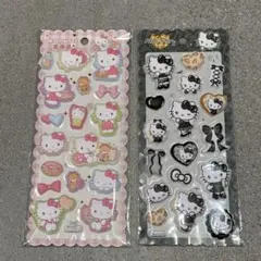 【正規品】ハローキティ シール 2枚セット ぷっくり