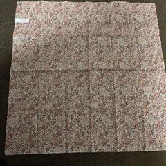 リバテ花柄 綿プリントハンカチ　50×50 新品