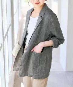 美品 26SS Spick & Span エアリーリネン1Bジャケット 38 麻 - メルカリ