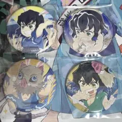 鬼滅の刃 お月見イベント缶バッジ嘴平伊之助　ufotable 4点セット